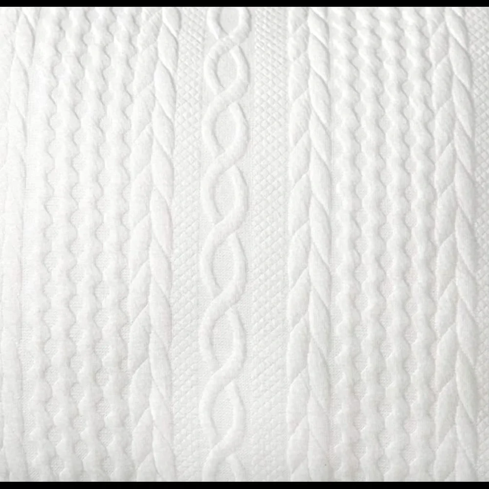 NWT decorative pillowcase set with modern embossed design